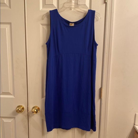 JM Blue Sleeveless Dress - Picture 1 of 7